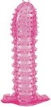 Насадка гелевая розовая 12 см, диаметр универсальный (растягивается) - (none)