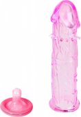 Насадка гелевая розовая 12 см, внутренний диаметр в нерастянутом состоянии 2 см - (none)