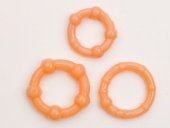 Эрекционное кольцо на член, внутренний диаметр колец 1 см, 2 см, 2 см (растягиваются) - (none)