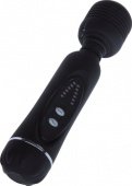 Вибратор c дополнительными насадками, черный, 45 х200 мм 20 см - интернет sexshop 