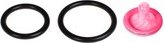 Набор из двух черных силиконовых колец разного диаметра silicone cock ring set, внутренний диаметр одного кольца 4 см, внутренний диаметр другого 3 см - (none)