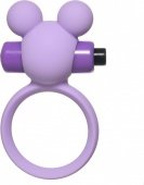 Эрекционное виброколечко Emotions Minnie Purple, диаметр кольца составляет 3 см - (none)
