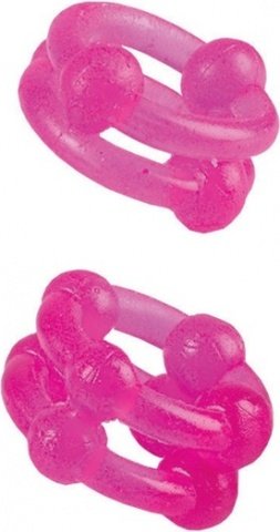 Island rings double stacker pink,  2, Island rings double stacker pink
