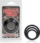 Silicone support rings black - (none)