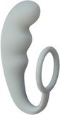 Анальный стимулятор с эрекционным кольцом Mountain Range Anal Plug Grey, длина анального стимулятора 11 см, max диаметр 3 см, внутренний диаметр эрекц. кольца 3 см - (none)