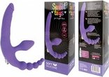 Безремневой страпон с вибрацией Sweet Toys - интернет магазин товаров для взрослых 