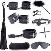 Секс-набор для бондажа onjoy bdsm starter kit черный (10 предметов) - (none)