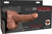   Fetish Fantasy 6 Hollow Rechargeable Strap-On Tan 17  - (none)