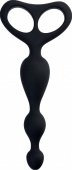 Анальная втулка popo pleasure by toyfa aquilae, водонепроницаемая, силикон, черная, 18 см - (none)
