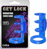  Vibrating Cock Cage Blue CN 36 - (none)