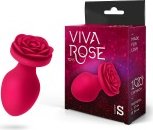 Анальная втулка с розочкой Viva Rose (размер S) - (none)